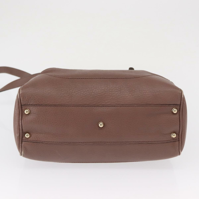 【日本直送】GUCCI 竹節手提包 皮革 兩用 粉金 308360 正品 ep12689-4