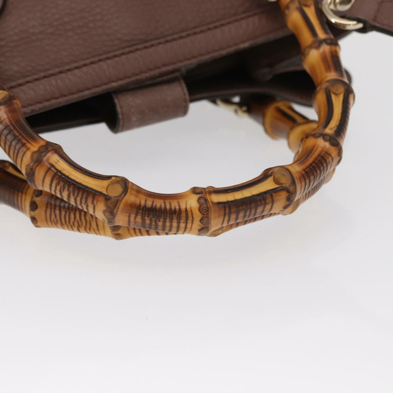 【日本直送】GUCCI 竹節手提包 皮革 兩用 粉金 308360 正品 ep12689-6