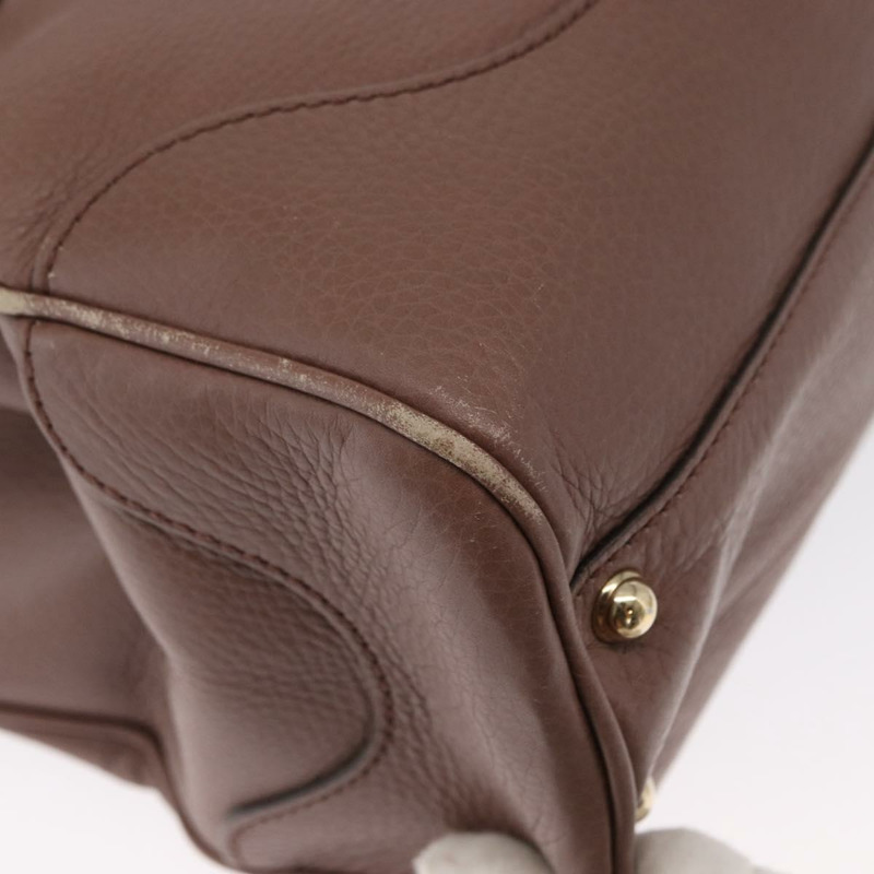 【日本直送】GUCCI 竹節手提包 皮革 兩用 粉金 308360 正品 ep12689-15