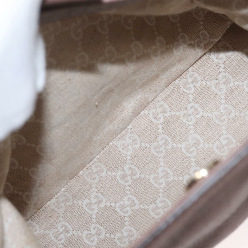 【日本直送】GUCCI 竹節手提包 皮革 兩用 粉金 308360 正品 ep12689-20