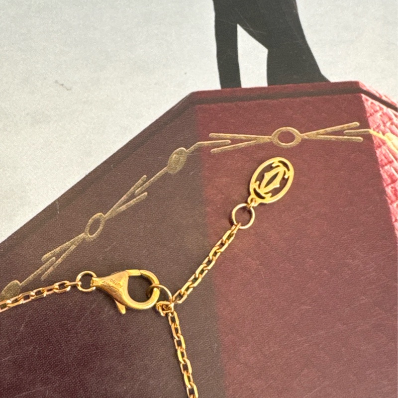 Cartier 18k金單鑽手鏈 超美✨✨-3
