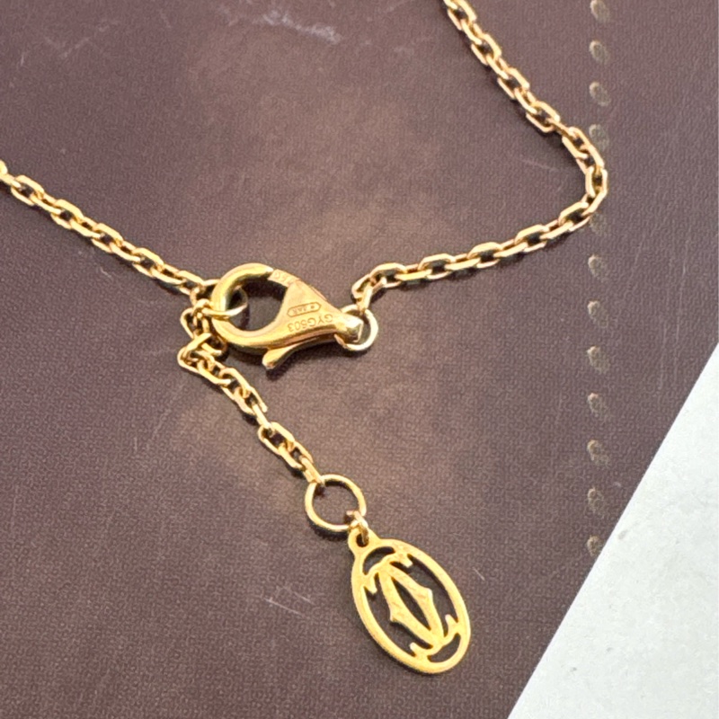 Cartier 18k金單鑽手鏈 超美✨✨-5