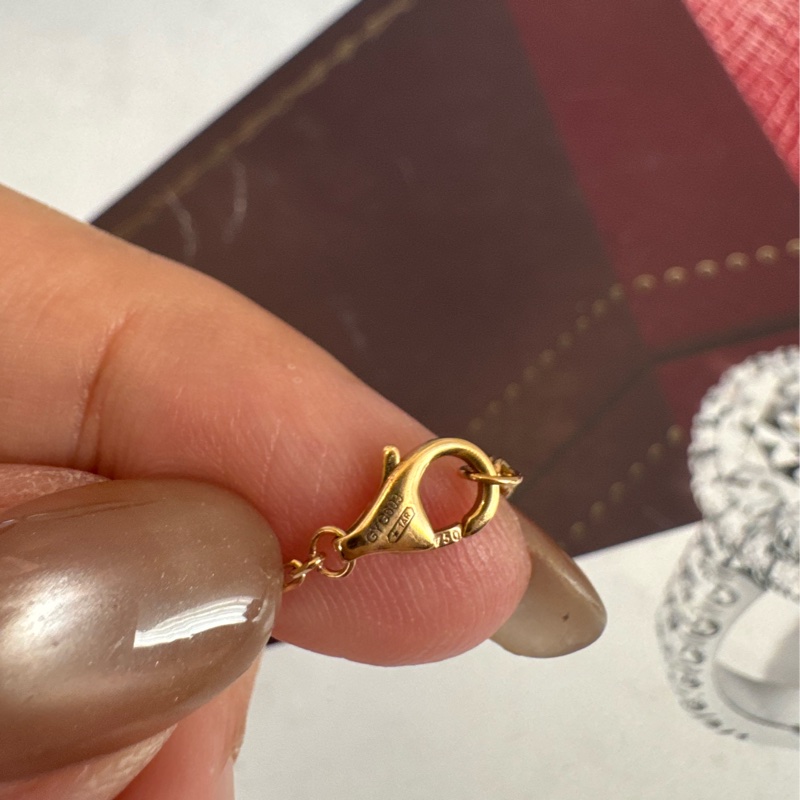 Cartier 18k金單鑽手鏈 超美✨✨-6