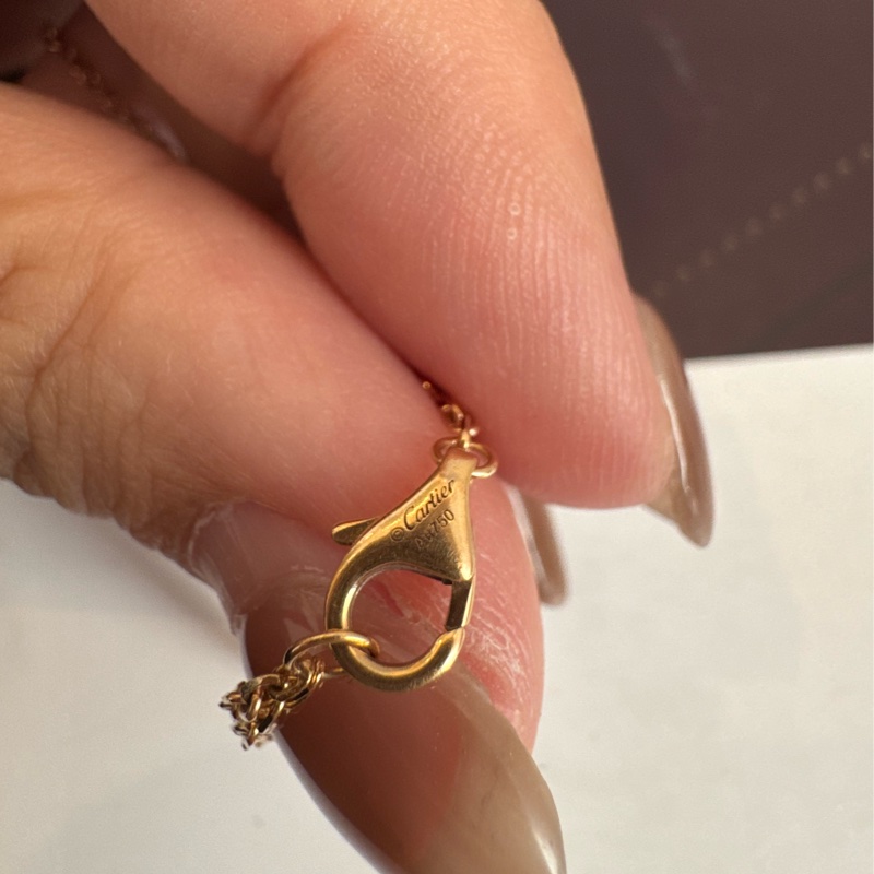Cartier 18k金單鑽手鏈 超美✨✨-7