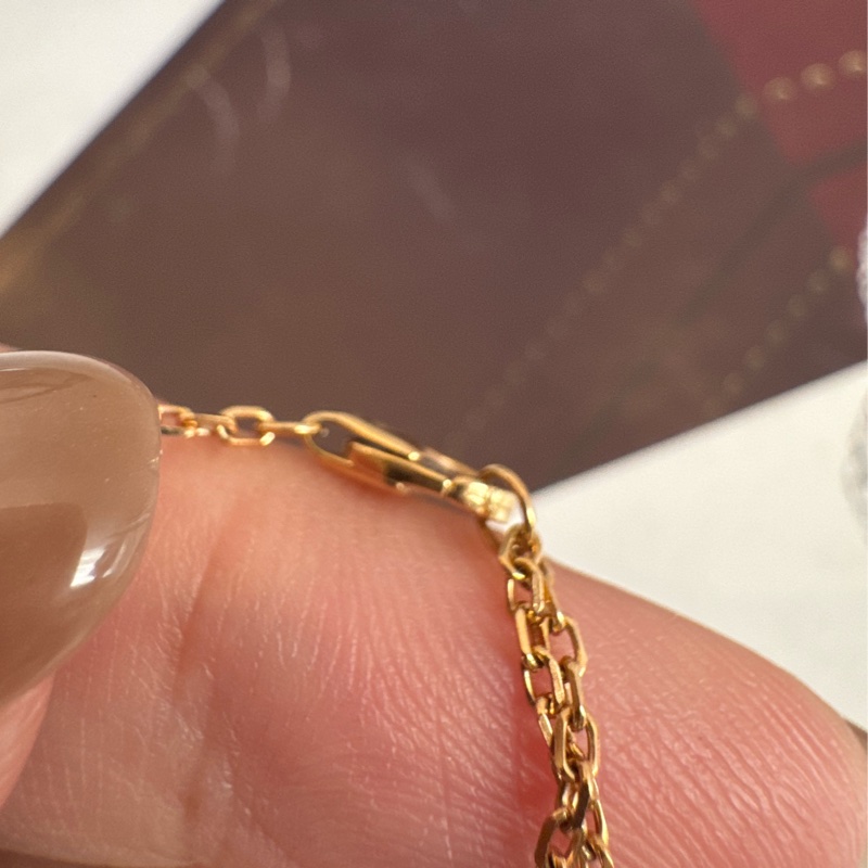 Cartier 18k金單鑽手鏈 超美✨✨-8