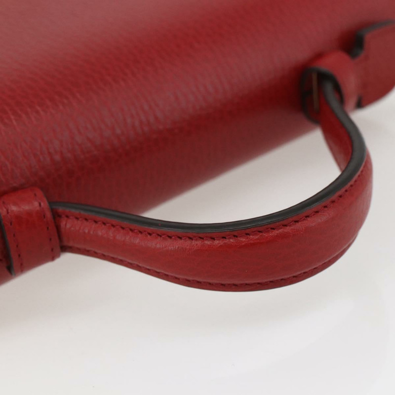 【日本直送】GUCCI 互扣手提包 皮革 兩用 紅色 金色 510302 正品 ka1519M-6
