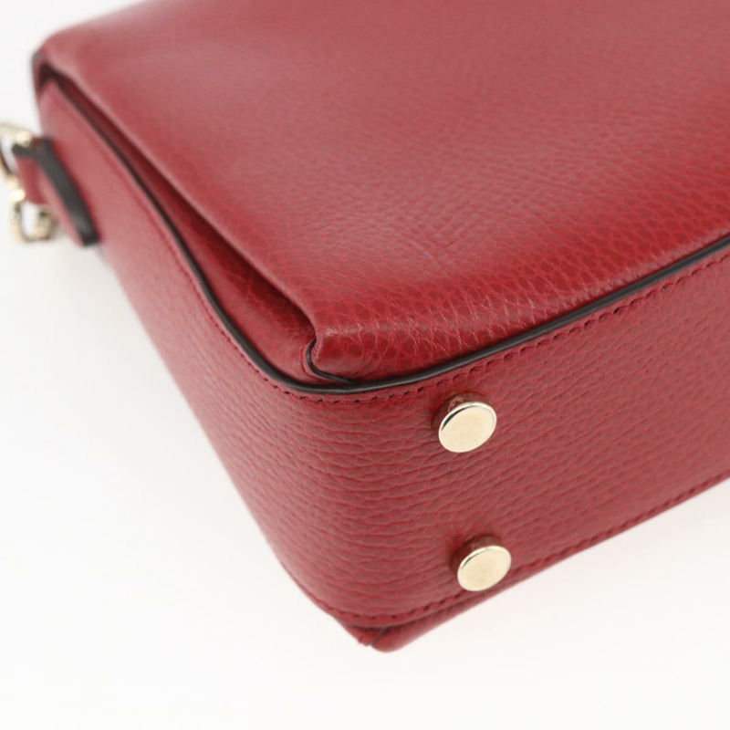 【日本直送】GUCCI 互扣手提包 皮革 兩用 紅色 金色 510302 正品 ka1519M-17