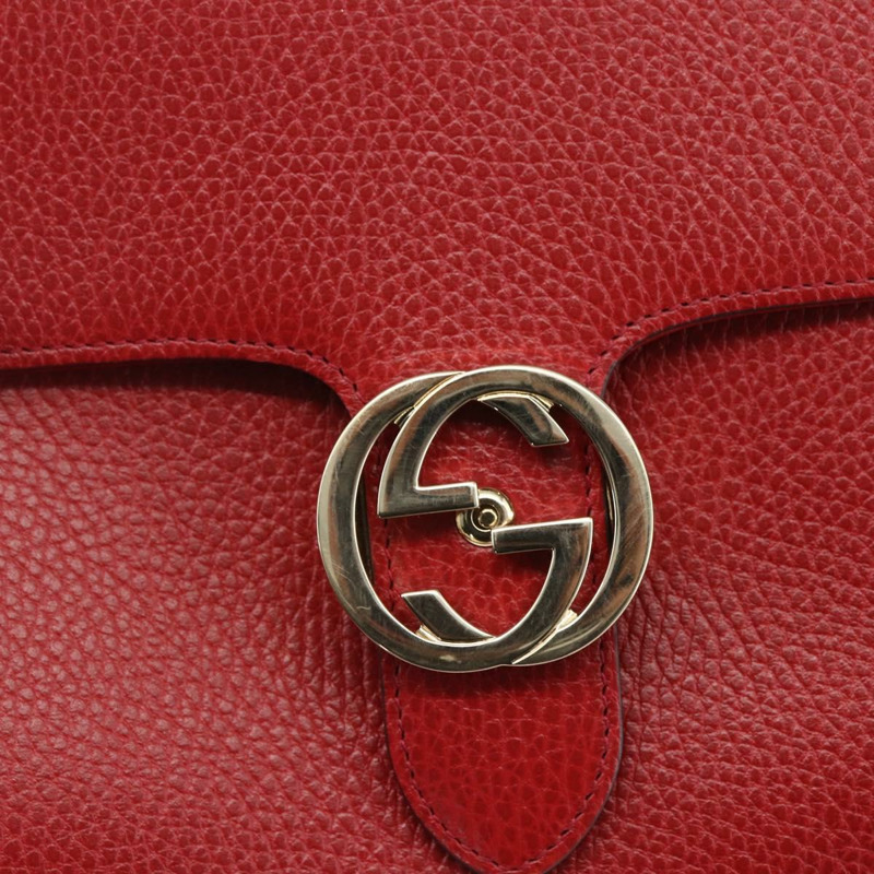 【日本直送】GUCCI 互扣手提包 皮革 兩用 紅色 金色 510302 正品 ka1519M-18