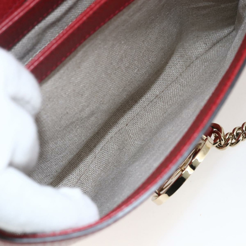【日本直送】GUCCI 互扣手提包 皮革 兩用 紅色 金色 510302 正品 ka1519M-25