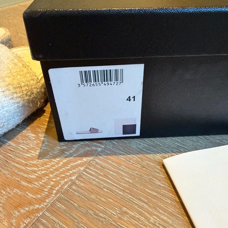 Chanel 白色編織涼鞋 EU41-4