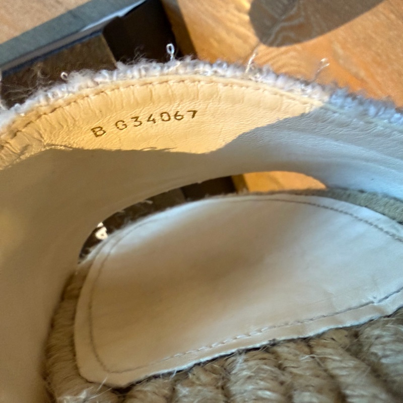 Chanel 白色編織涼鞋 EU41-8