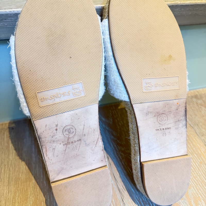 Chanel 白色編織涼鞋 EU41-15