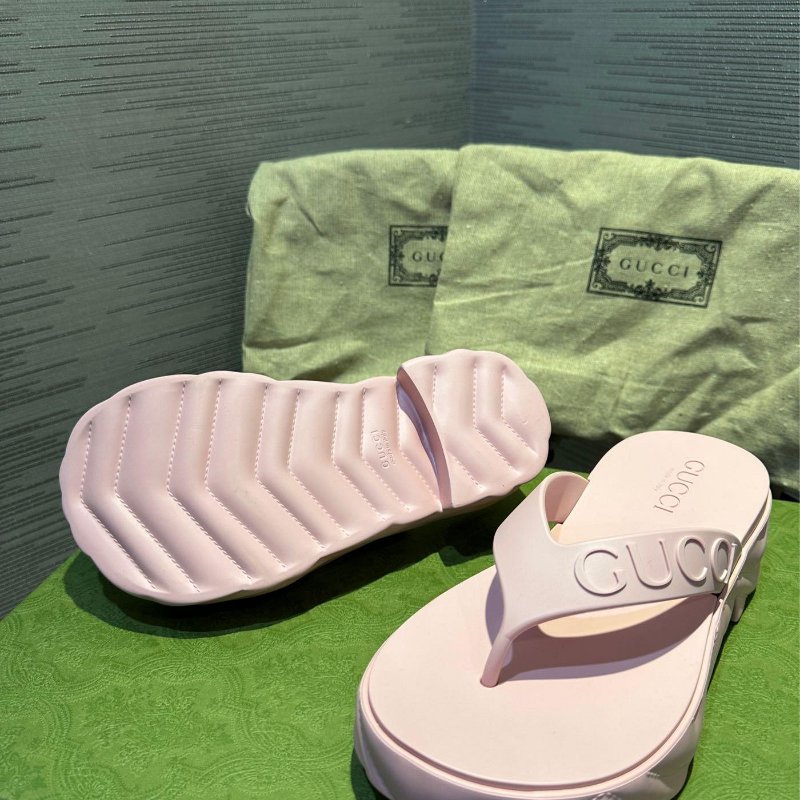 💎Han's house精品服飾💎GUCCI 古馳 雙G 人字 夾腳拖鞋 原價18200-5