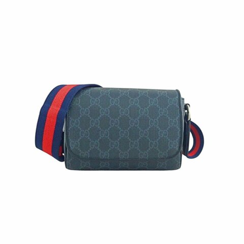 Gucci 791741 GG SUPER MINI 迷你灰黑色 斜背包 肩背包