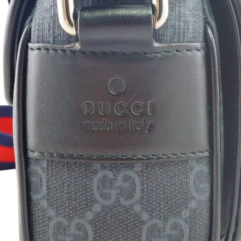 Gucci 791741 GG SUPER MINI 迷你灰黑色 斜背包 肩背包-16
