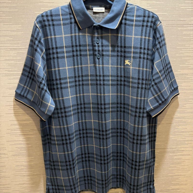 💎Han's house精品服飾💎Burberry 刺繡 戰馬 格紋 POLO衫 短袖 原價20900-1