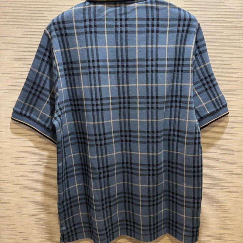 💎Han's house精品服飾💎Burberry 刺繡 戰馬 格紋 POLO衫 短袖 原價20900-3