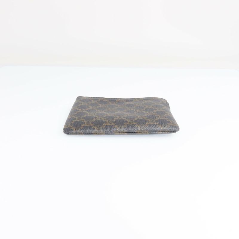 CELINE 塗層帆布Coin And Card Pouch金扣錢包-10