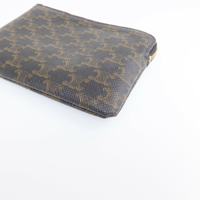 CELINE 塗層帆布Coin And Card Pouch金扣錢包-11