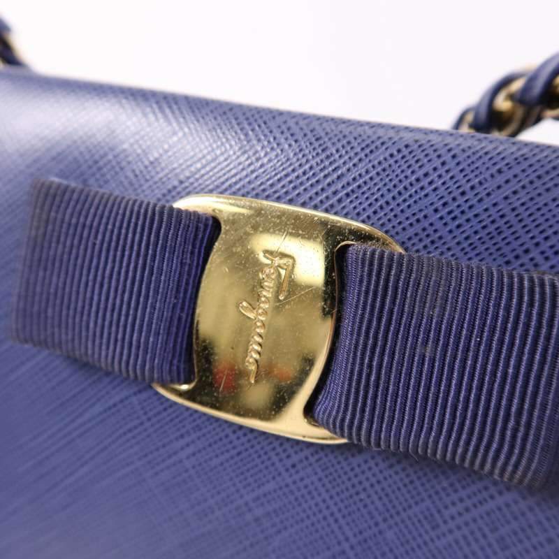 Salvatore Ferragamo 牛皮皮革Shoulder Bag金扣肩背袋-6