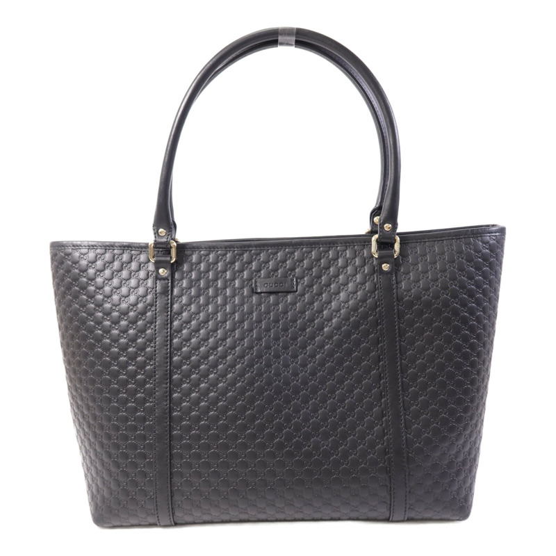 GUCCI 牛皮皮革Tote Bag金扣手挽袋-0