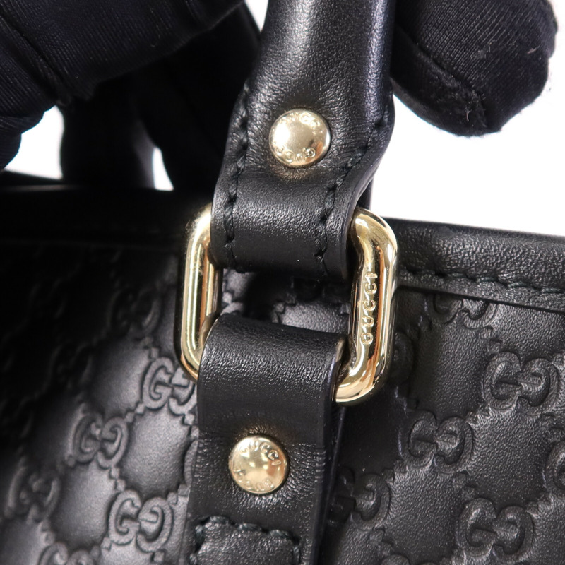 GUCCI 牛皮皮革Tote Bag金扣手挽袋-6