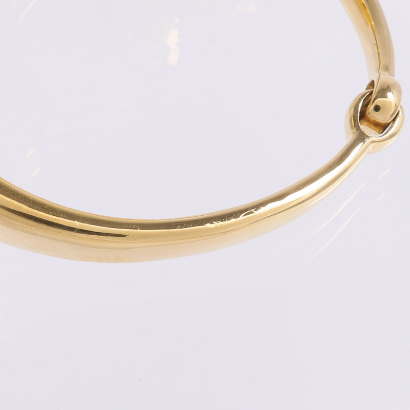 GUCCI 18K黃金Diamond Horsebit Bracelet鑽石手鐲-8