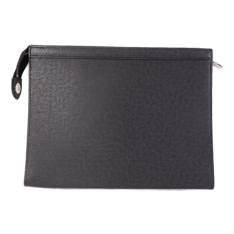 LOUIS VUITTON Taiga Pochette Voyage銀扣手拿包-1