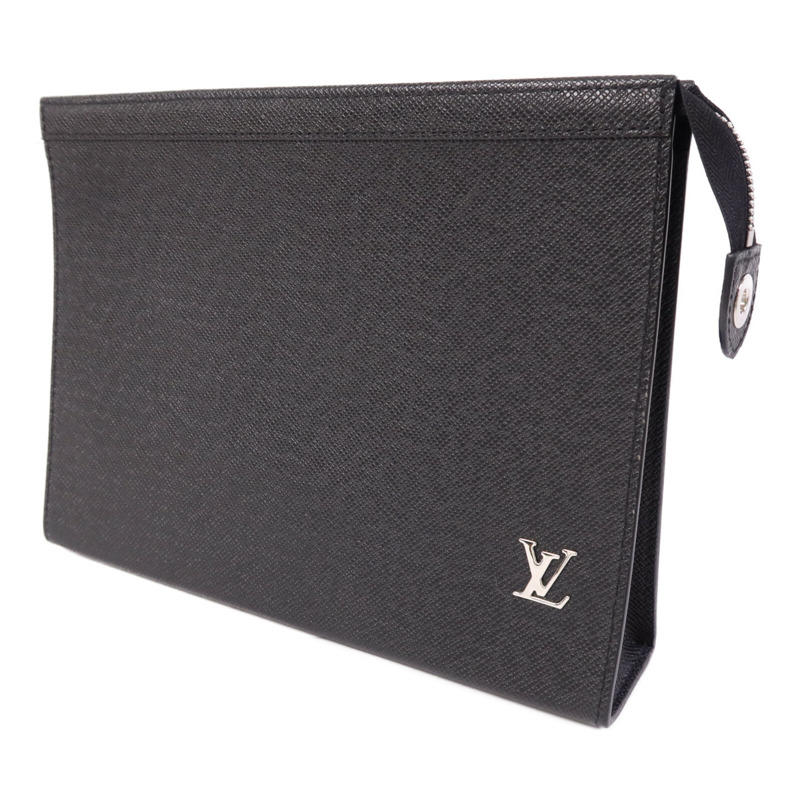 LOUIS VUITTON Taiga Pochette Voyage銀扣手拿包-2