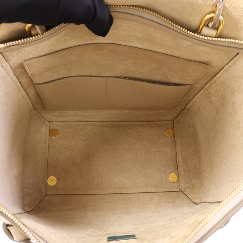 CELINE 牛皮皮革Belt Bag金扣手挽肩背兩用袋-4