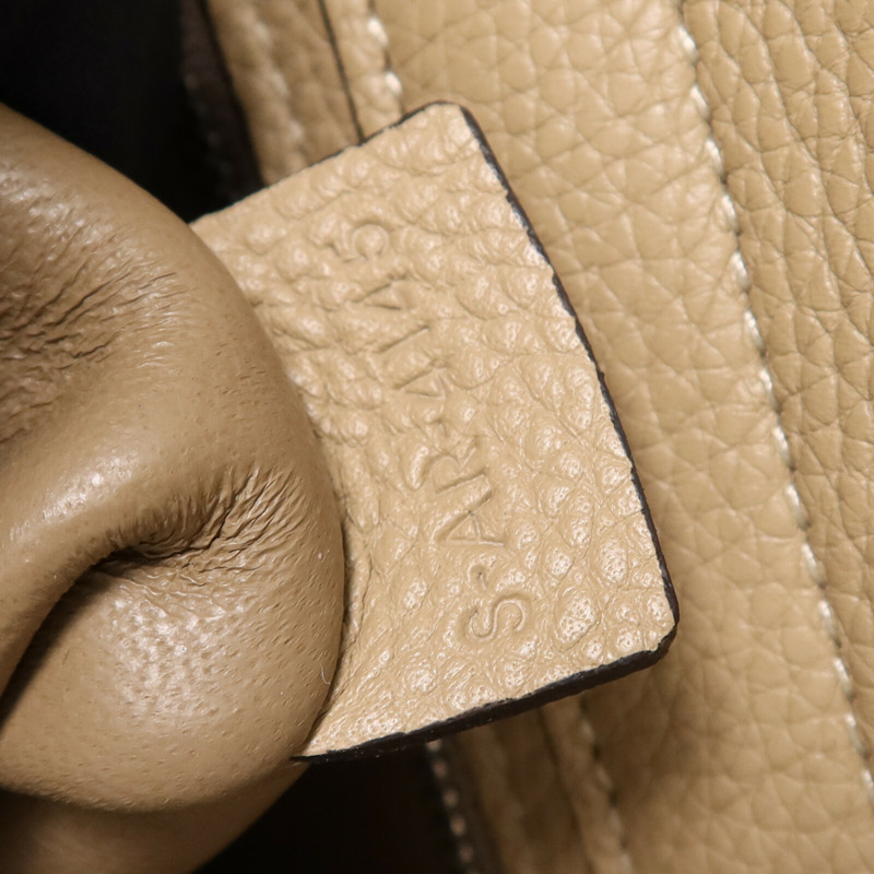 CELINE 牛皮皮革Trapeze銀扣手挽肩背兩用袋-7