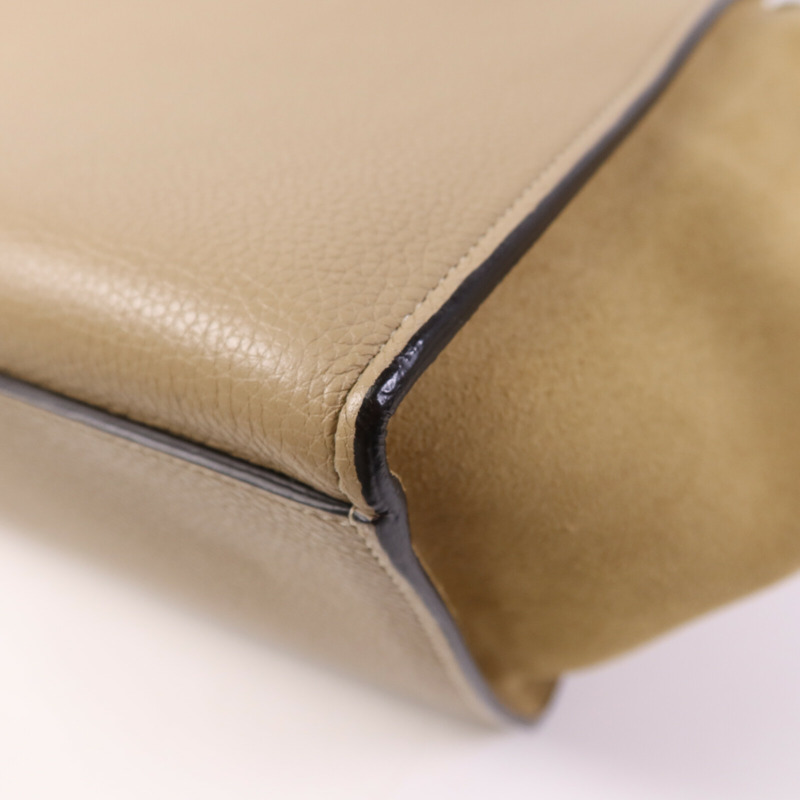 CELINE 牛皮皮革Trapeze銀扣手挽肩背兩用袋-12