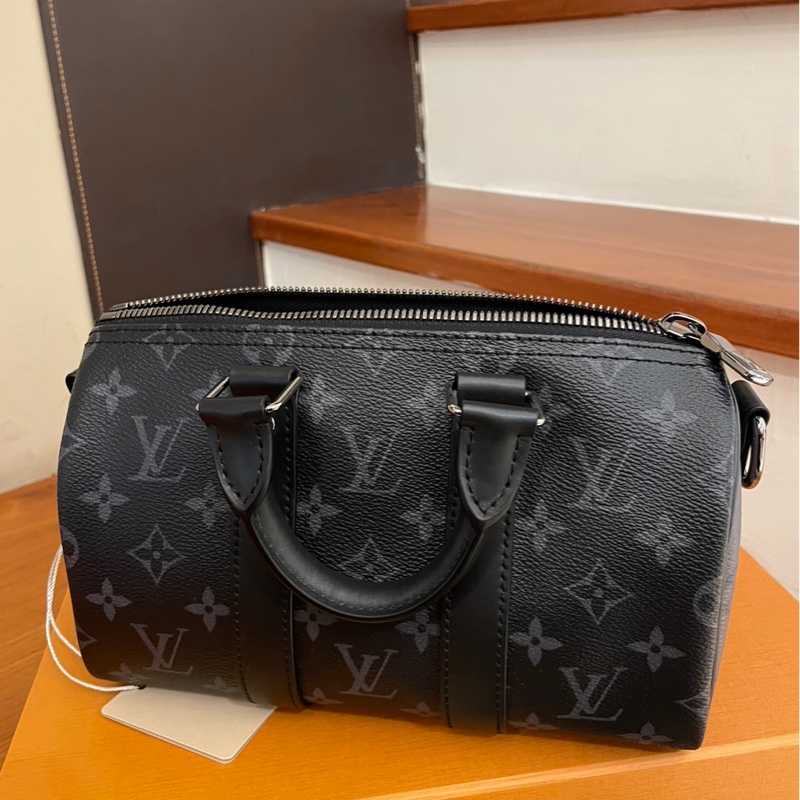 LV 雙色花紋 KEEPALL25 兩用包-1
