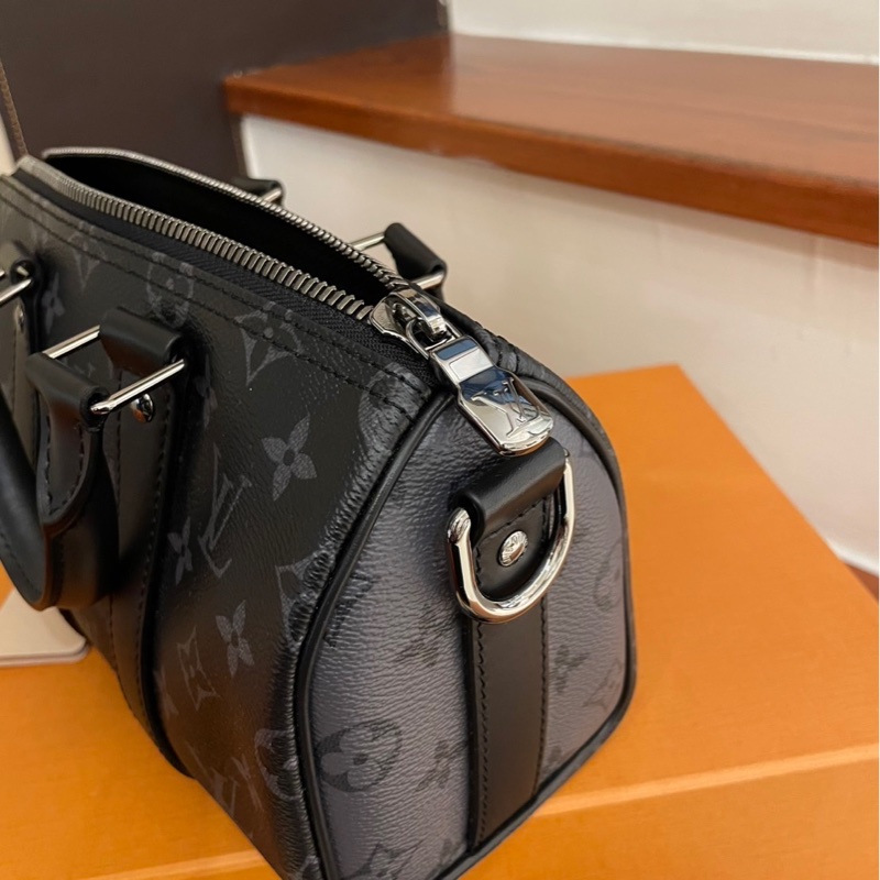 LV 雙色花紋 KEEPALL25 兩用包-2