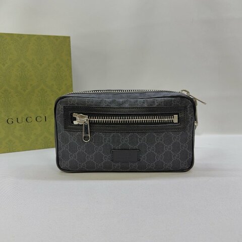 GUCCI GG Supreme帆布胸腰包