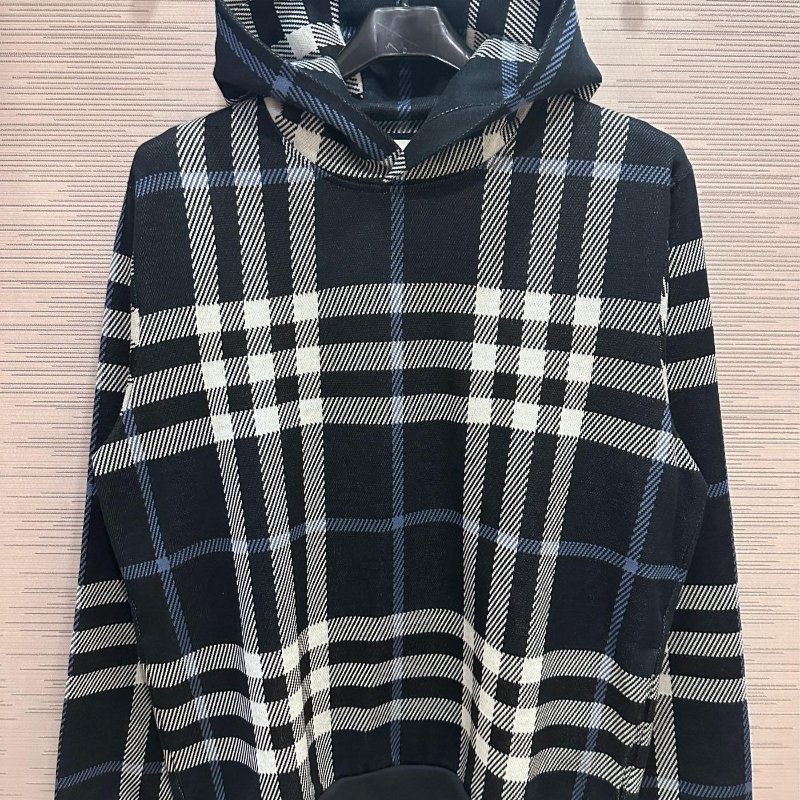 0 💎Han's house精品服飾💎BURBERRY 格紋 帽T 原價38500-0