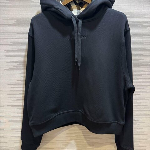 💎Han's house精品服飾💎Burberry 刺繡 字 格紋 連帽衛衣 帽T 原價18800