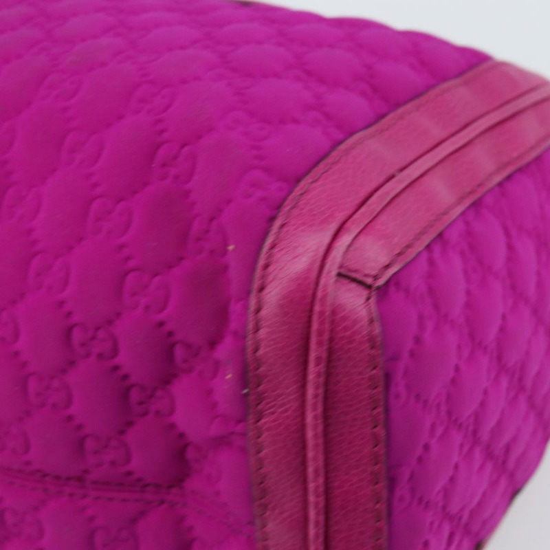 【日本直送】GUCCI GG帆布波士頓包 尼龍皮革 粉紅色 銀色 正品 ki6320-8