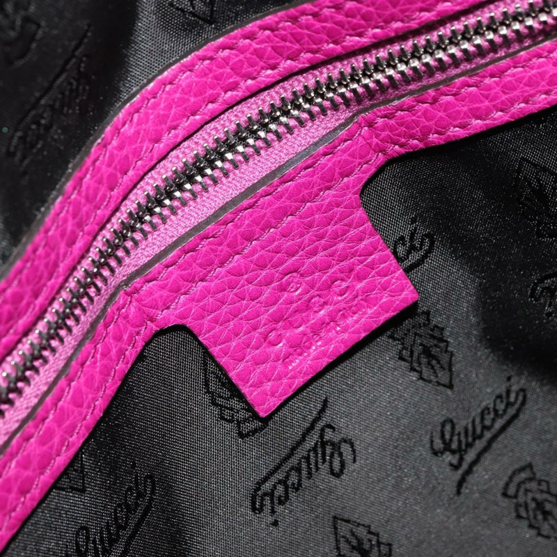 【日本直送】GUCCI GG帆布波士頓包 尼龍皮革 粉紅色 銀色 正品 ki6320-17