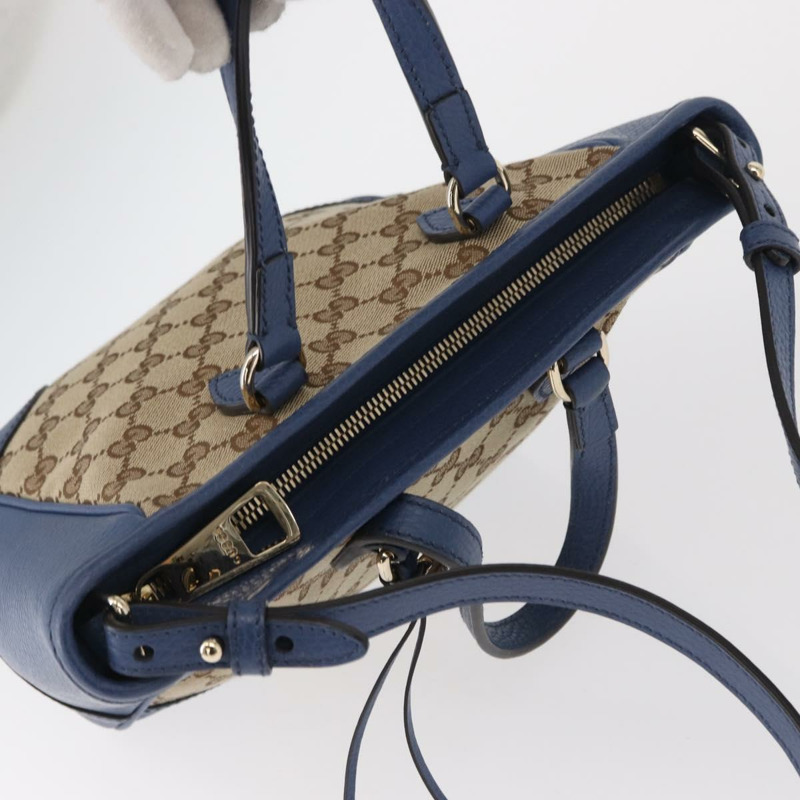 【日本直送】GUCCI GG帆布Brie手提包 暢貨 兩用 米色/金色 449241 正品 ka1584-5