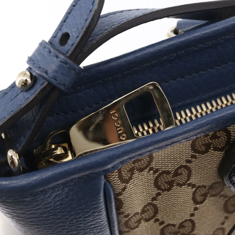 【日本直送】GUCCI GG帆布Brie手提包 暢貨 兩用 米色/金色 449241 正品 ka1584-18