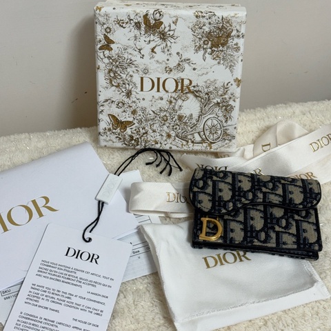 Dior老花9成新 卡夾/名片夾