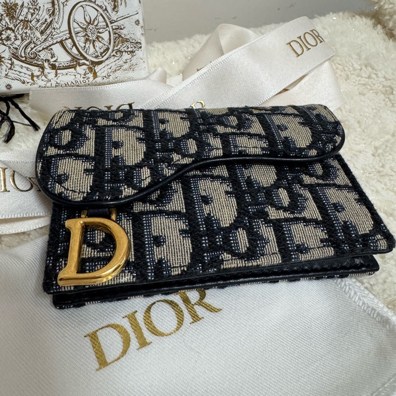 Dior老花9成新 卡夾/名片夾-3