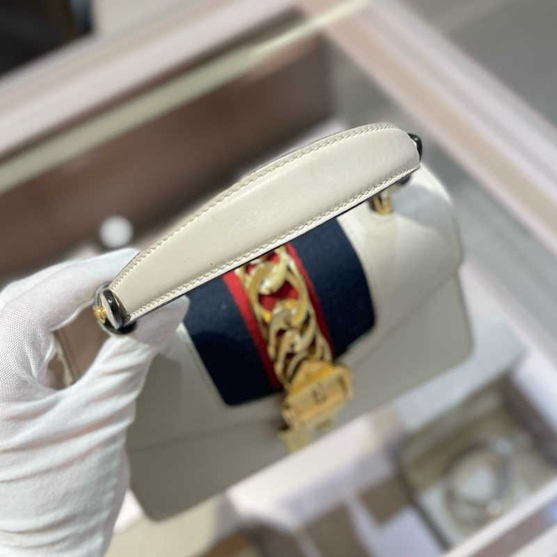 古驰/Gucci塞尔维亚小号白色-6