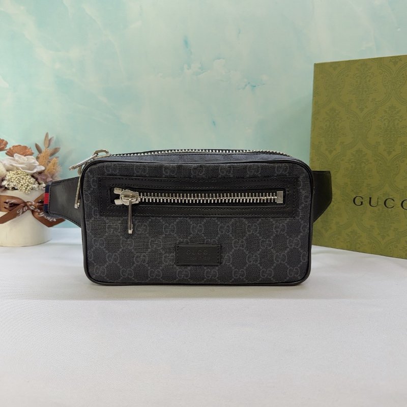GUCCI GG Supreme帆布胸腰包-0