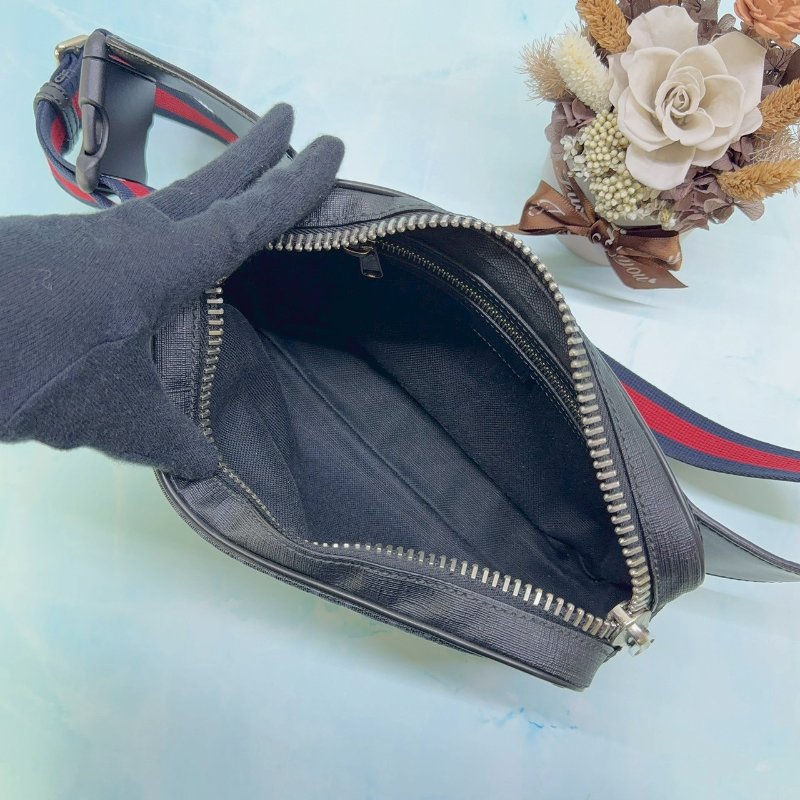 GUCCI GG Supreme帆布胸腰包-4