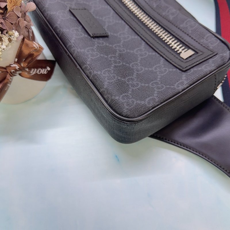 GUCCI GG Supreme帆布胸腰包-6