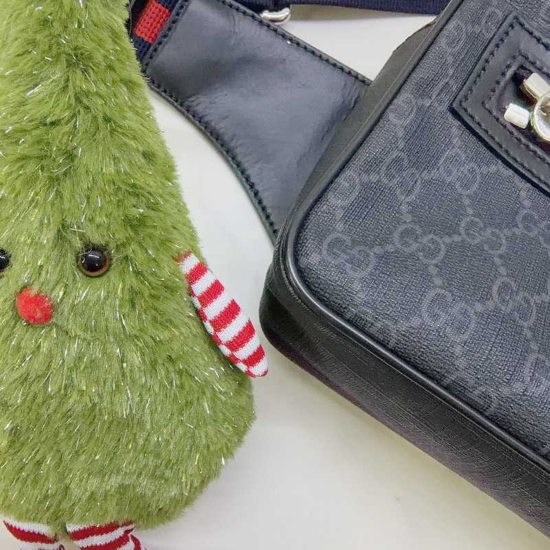 GUCCI GG Supreme 胸腰包-6