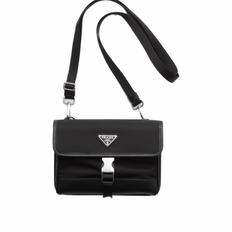 Prada 男士 Re-Nylon與Saffiano皮革智能手機包均碼碼18cm*2.5cm*12.5cm-0