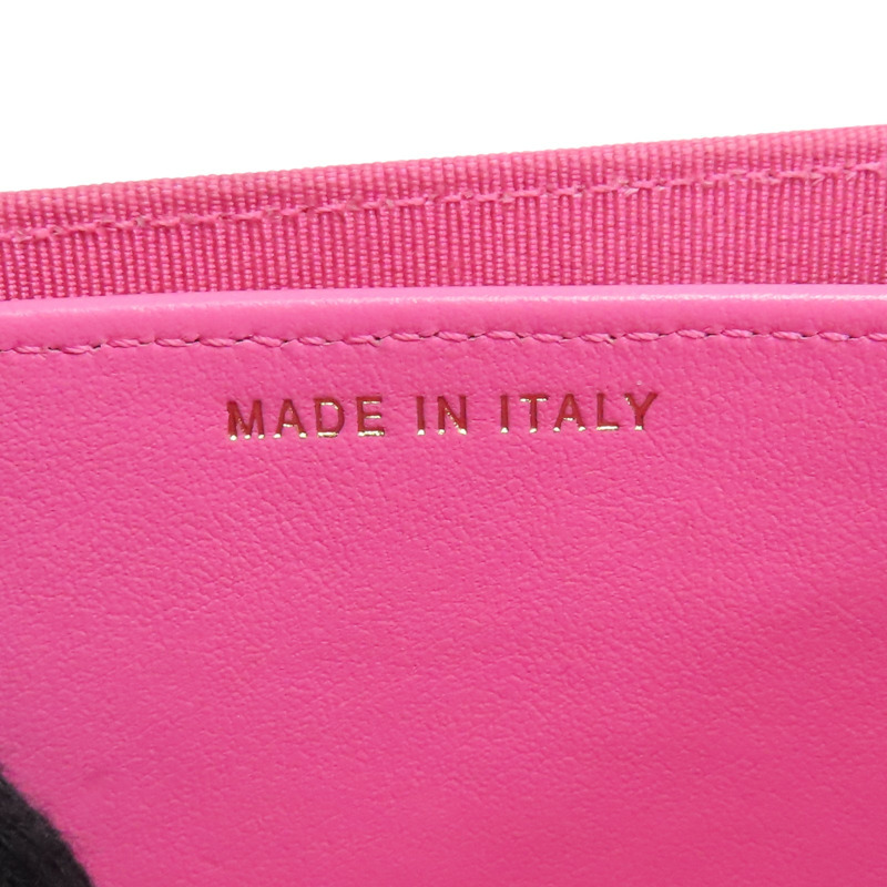 粉色 荔枝紋 牛皮 零錢包 名片夾 AP0214【CHANEL 香奈兒】 AP0214-7